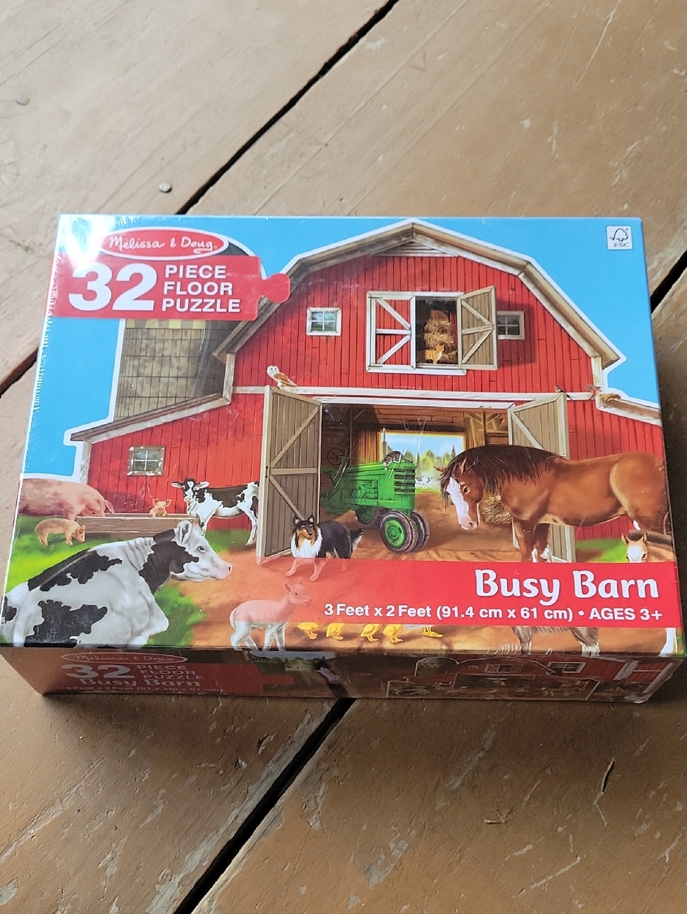 NEW!! Melissa & Doug Busy Barn Floor Puzzle